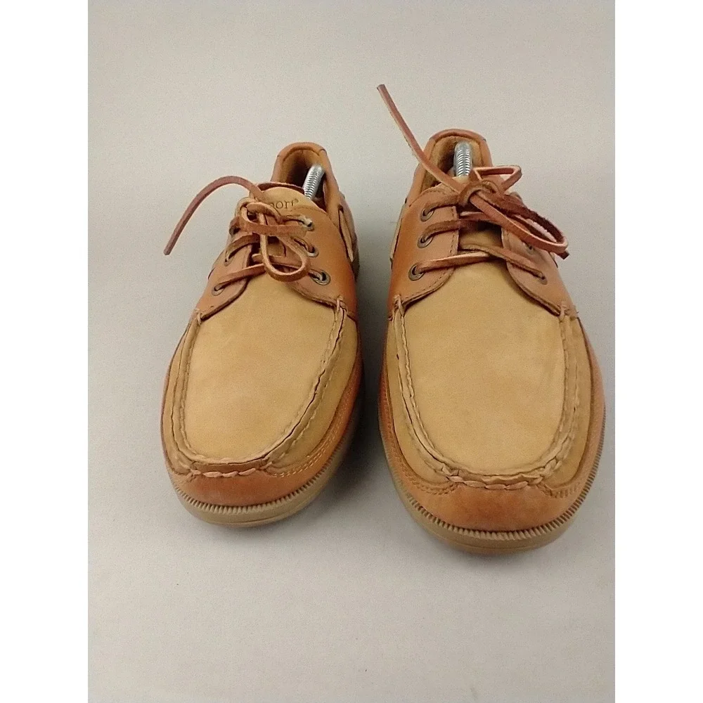 Rockport Mens M5166 Tan Leather‎ Boat Shoes Nautical Loafers Size 11M